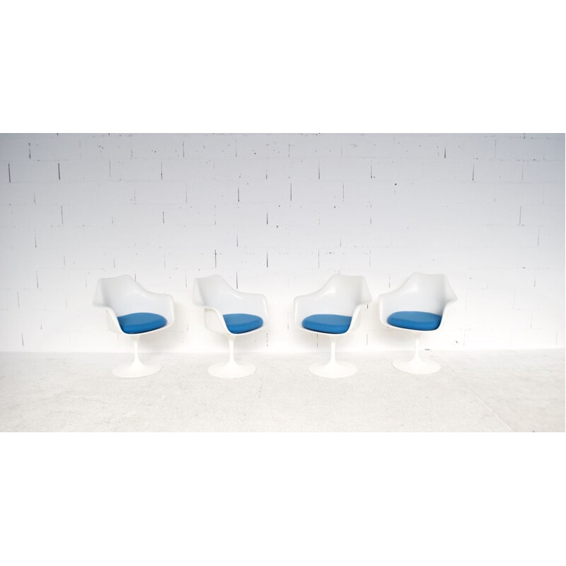 4 vintage chairs Tulip by Eero Saarinen Knoll 1970