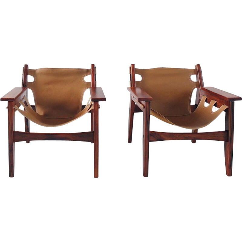Set of 2 Kilin lounge chairs by Sergio Rodrigues