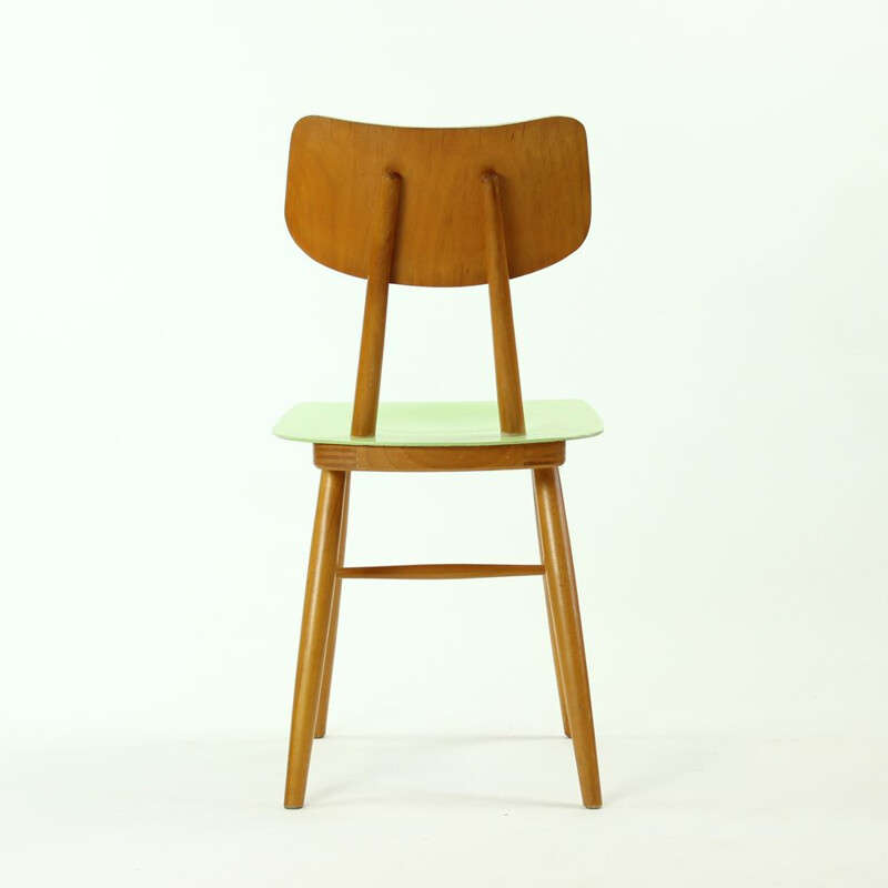 4 vintage chairs by TON Czechoslovakia 1960