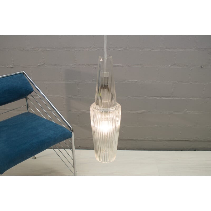 Lampes suspension vintage en verre Venezia 1950