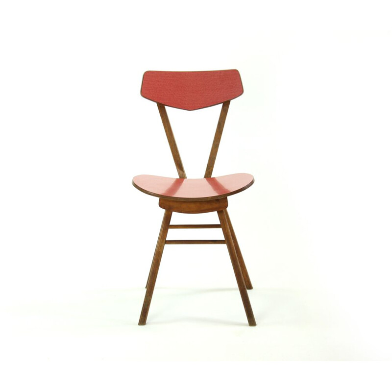 Vintage chairs in Wood and Formica 1970