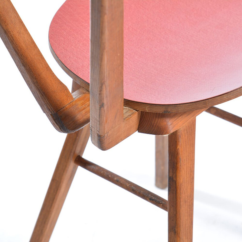 Vintage chairs in Wood and Formica 1970