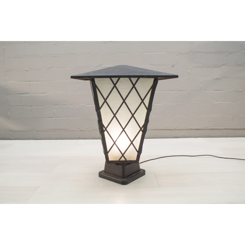 Vintage lamp for outdoors in metal from BEGA 1950