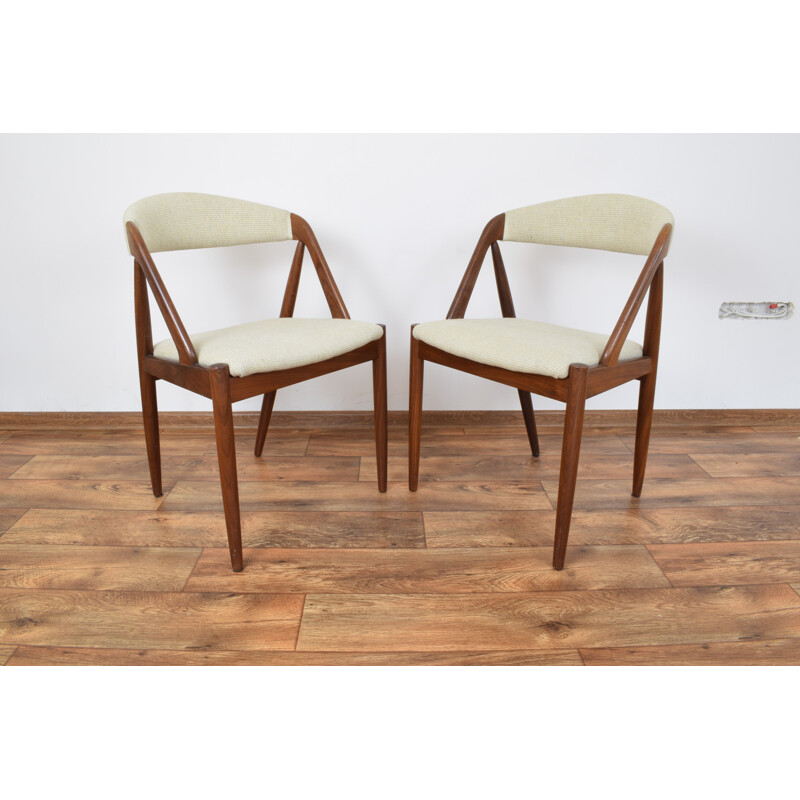 2 chaises vintage en teck modèle 31 par Kai Kristiansen 1960