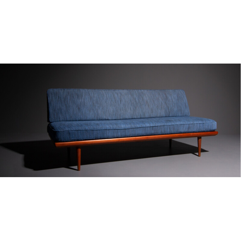 Vintage blue 3-seater sofa by Peter Hvidt for France and Son