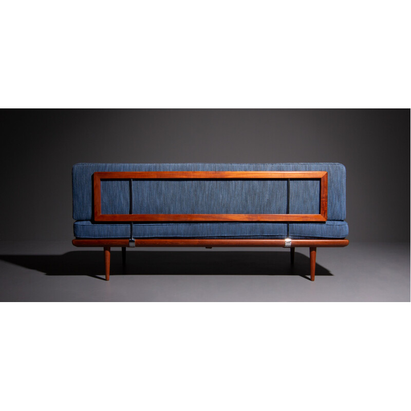 Vintage blue 3-seater sofa by Peter Hvidt for France and Son