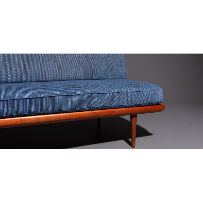 Vintage blue 3-seater sofa by Peter Hvidt for France and Son