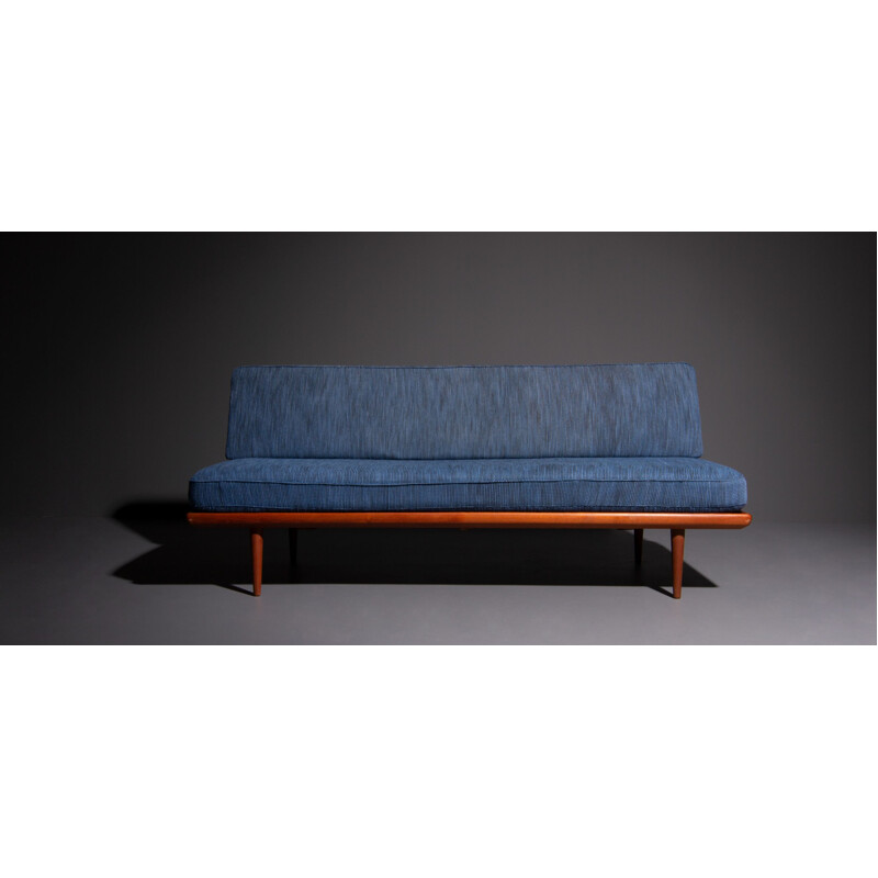 Vintage blue 3-seater sofa by Peter Hvidt for France and Son