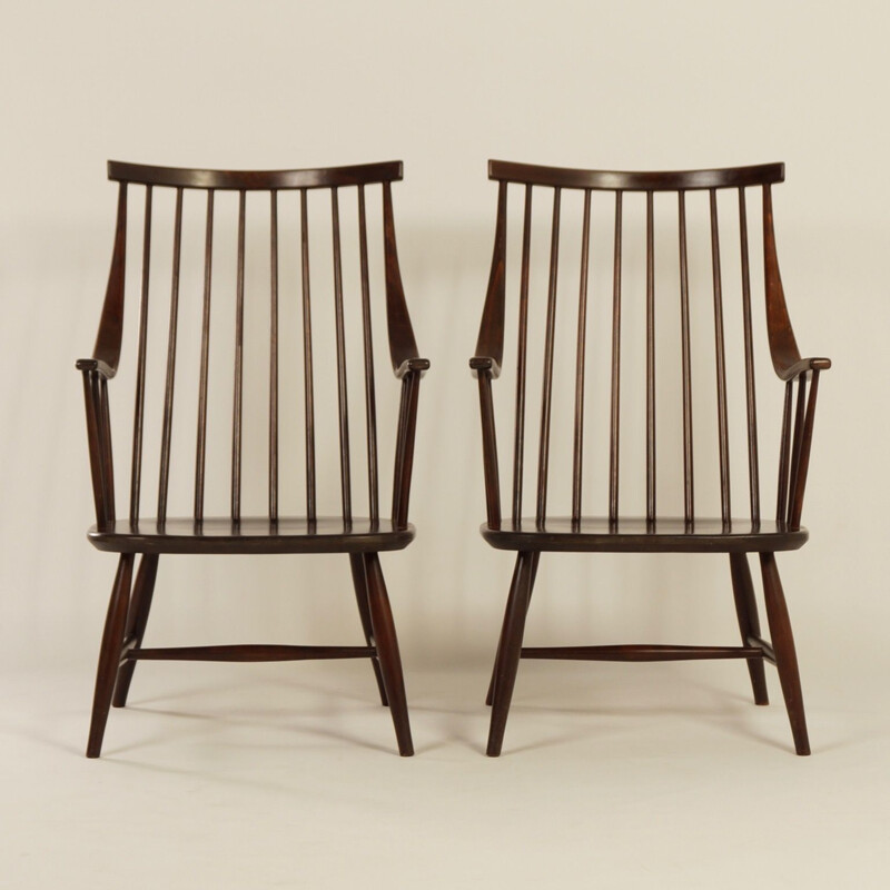 Suite de 2 fauteuils vintage suédoises par Lena Larsson pour Nesto