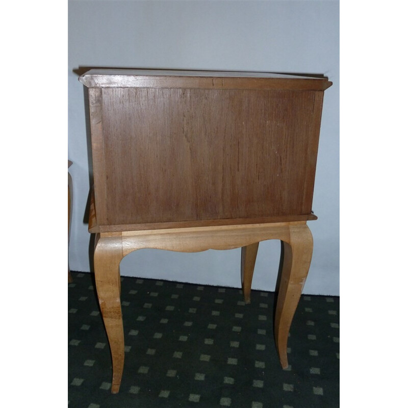 Pair of nightstands in solid sycamore, Jean PASCAUD - 1950s