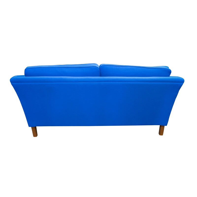 Vintage blue 2-seater sofa by Dux