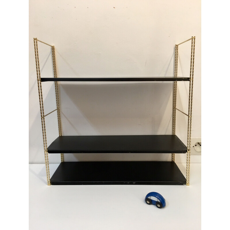 Vintage French shelf system in steel