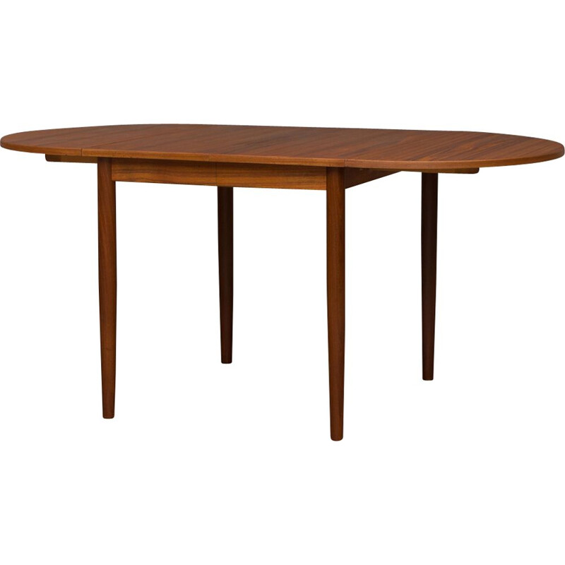 Vintage dining extension table in teak 1960