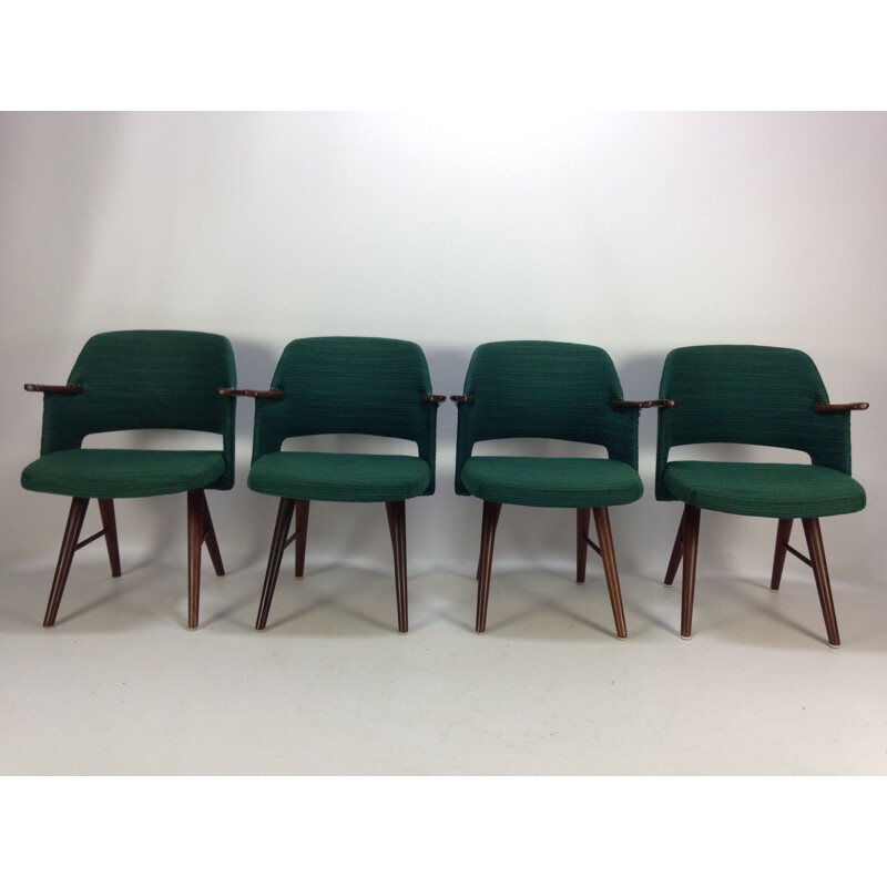 Set of 4 vintage FT30 chairs by Cees Braakman for Ums Pastoe, Netherlands 1960