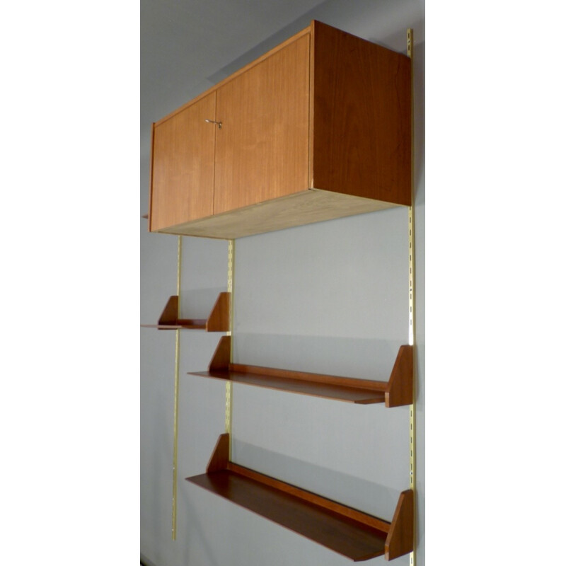  Modular shelves in teak and metal - 1950s