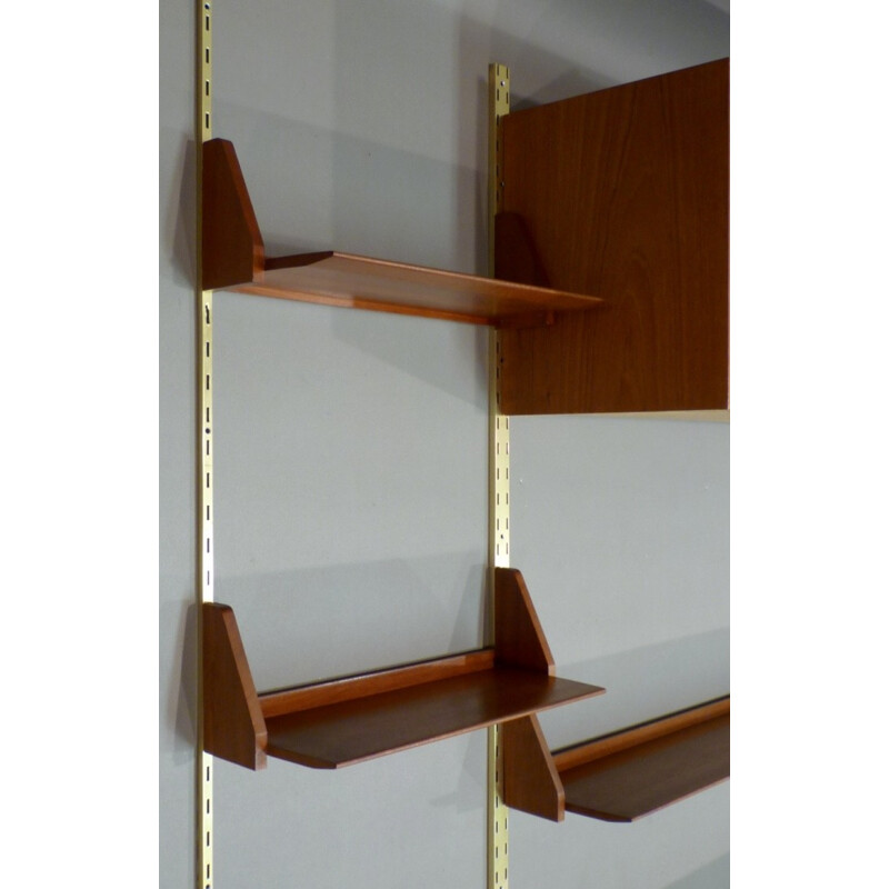  Modular shelves in teak and metal - 1950s