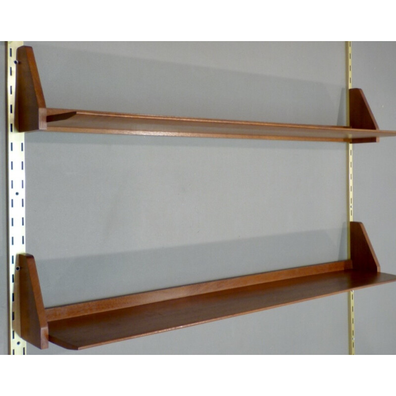  Modular shelves in teak and metal - 1950s