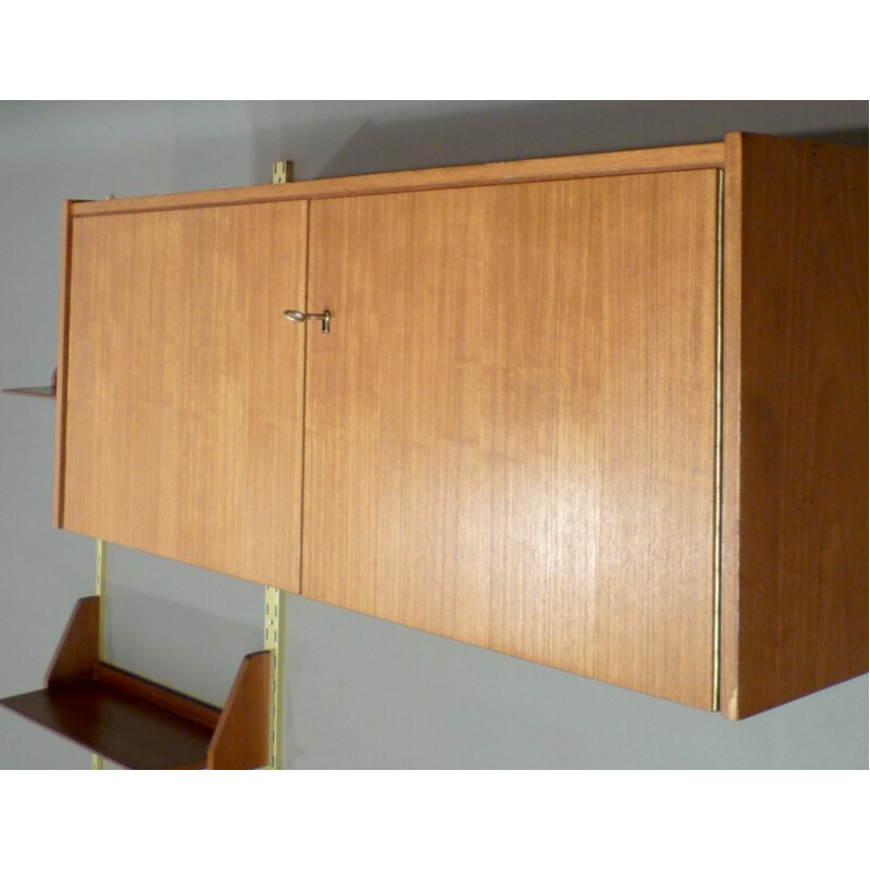  Modular shelves in teak and metal - 1950s