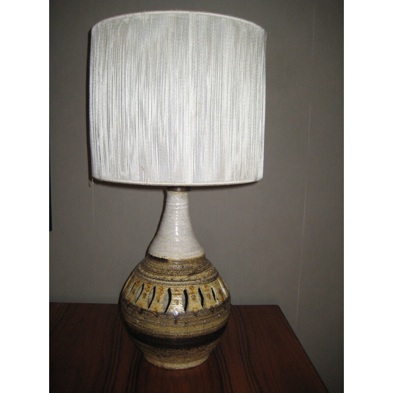 Vintage lamp in ceramic by Georges Pelletier for Accolay