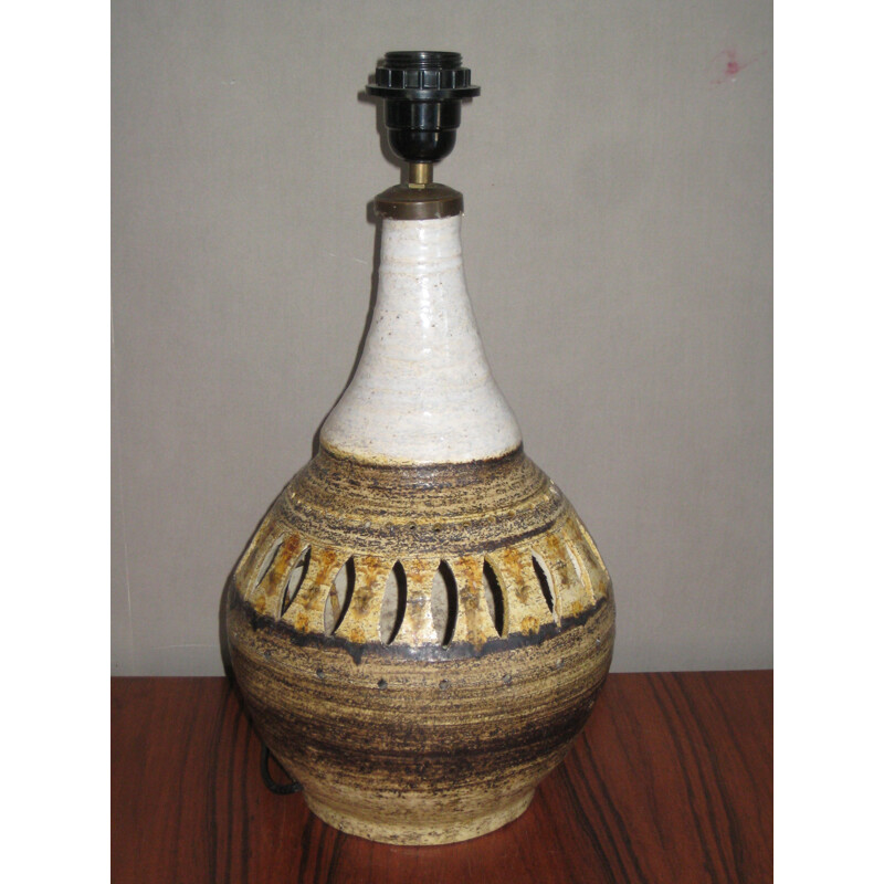 Vintage lamp in ceramic by Georges Pelletier for Accolay
