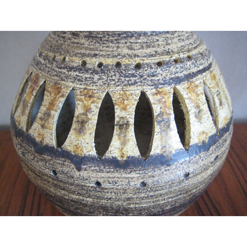 Vintage lamp in ceramic by Georges Pelletier for Accolay