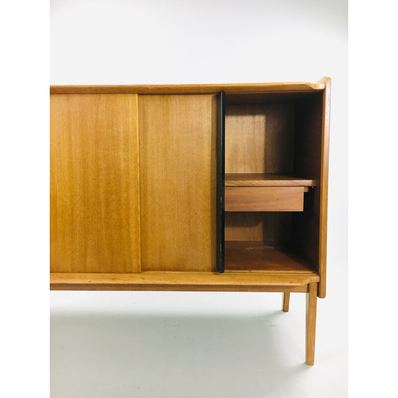 Vintage sideboard Meubles ABC oakwood and mahogany 1950