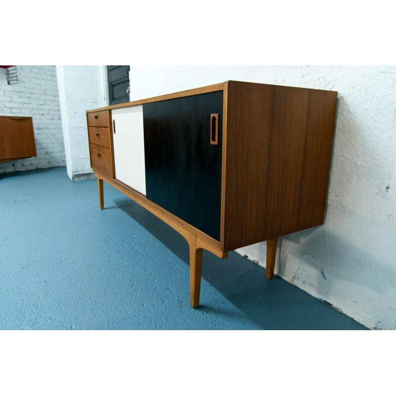 Vintage scandinavian sideboard in teak Nathan 1960