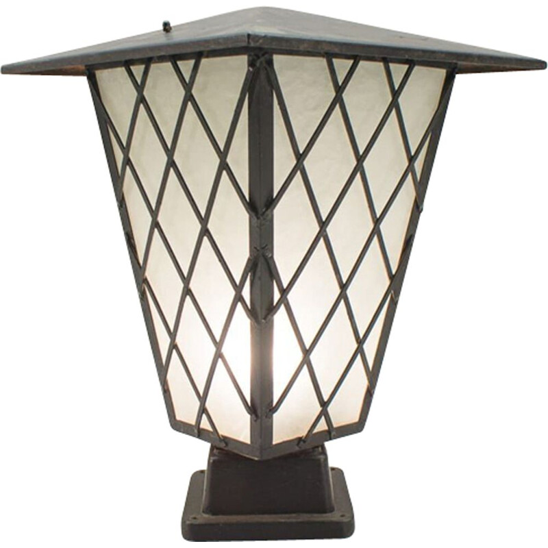 Vintage lamp for outdoors in metal from BEGA 1950