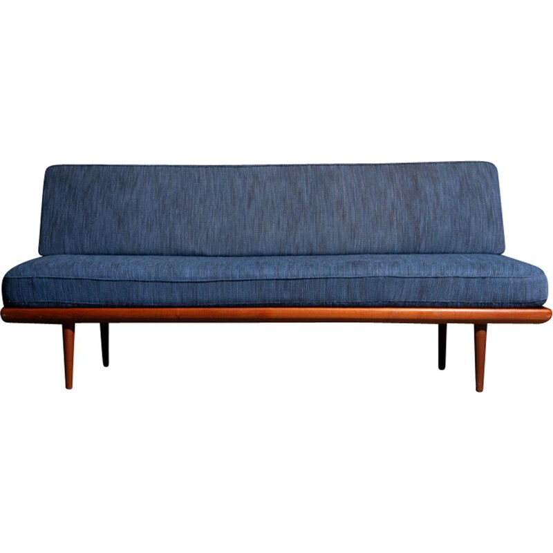 Vintage blue 3-seater sofa by Peter Hvidt for France and Son