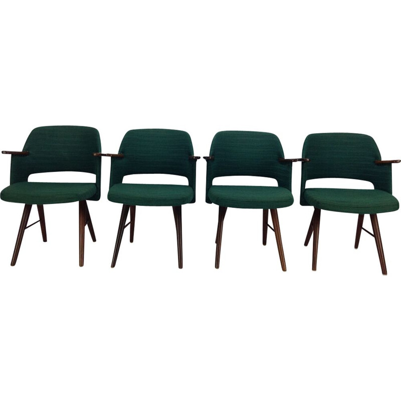 Ensemble de 4 chaises vintage FT30 par Cees Braakman pour Ums Pastoe, Pays-Bas 1960