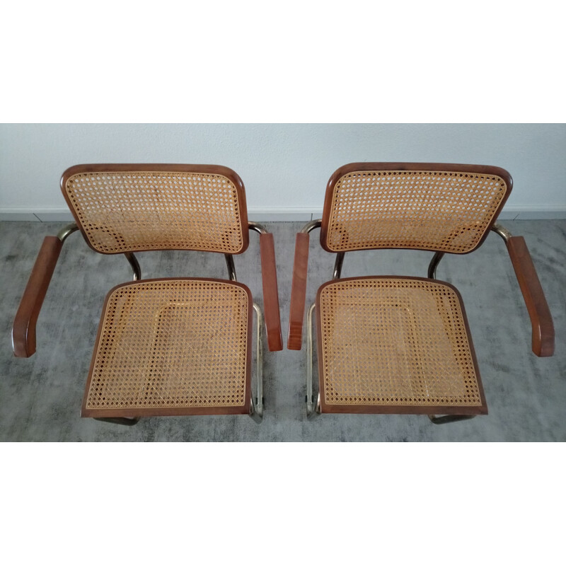 Pair of vintage B64 Marcel Breuer CESCA chairs