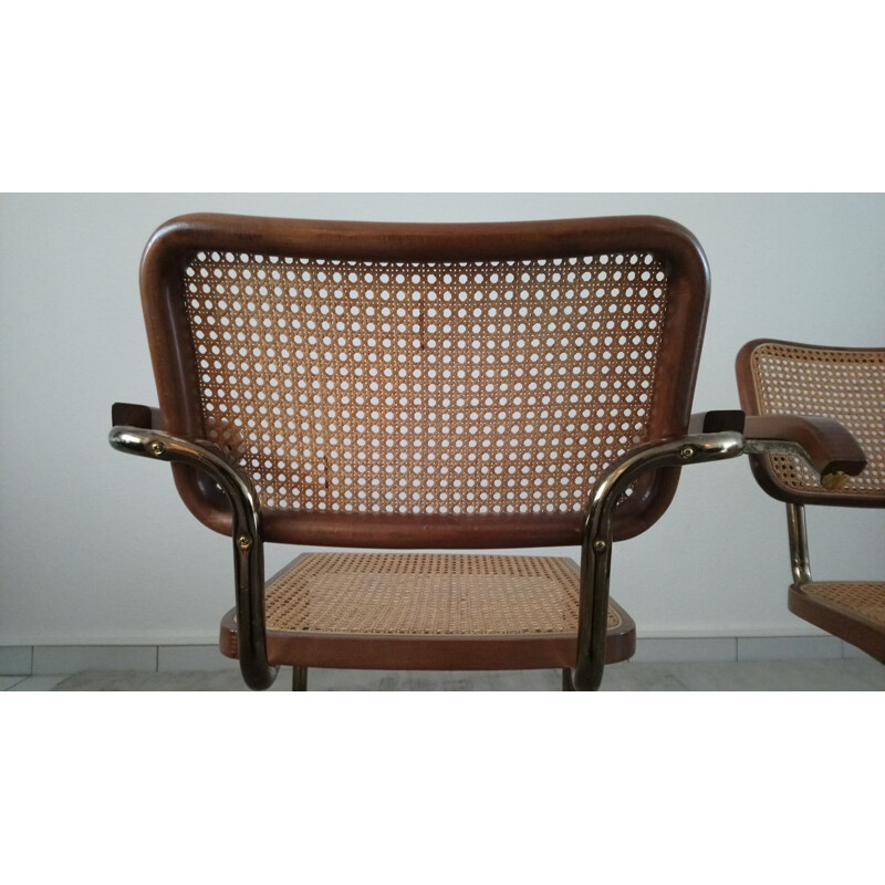 Paire de chaises vintage CESCA B64 Marcel Breuer
