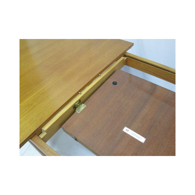 Vintage extendable dining table in teak by Mc Intosh