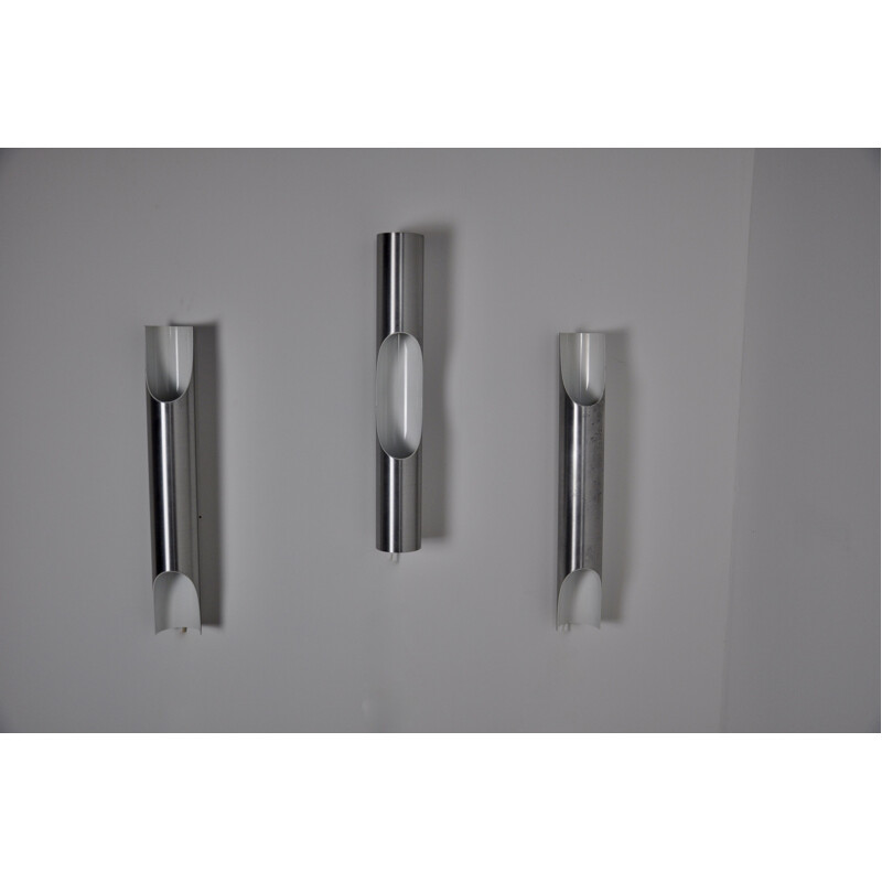 Set of 3 vintage wall lamps "Fuga" by Maija Liisa Komulainen for Raak