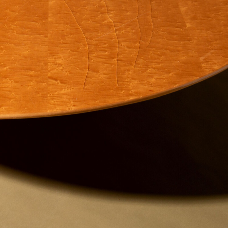 Table basse vintage en bois d'érable par Giovanni Offredi pour Saporiti