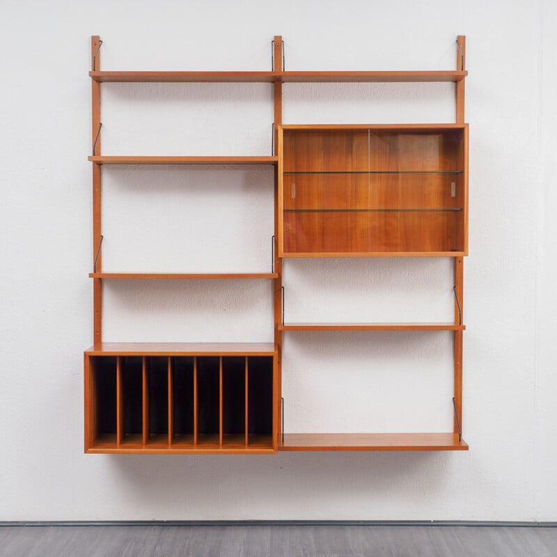 Vintage shelving system in teak by Poul Cadovius for Cado