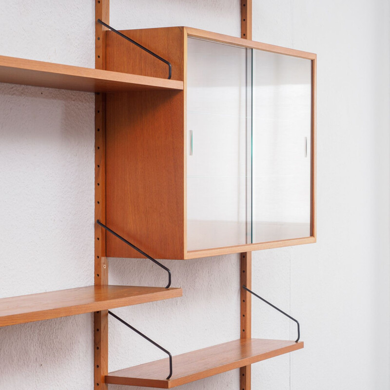 Vintage shelving system in teak by Poul Cadovius for Cado