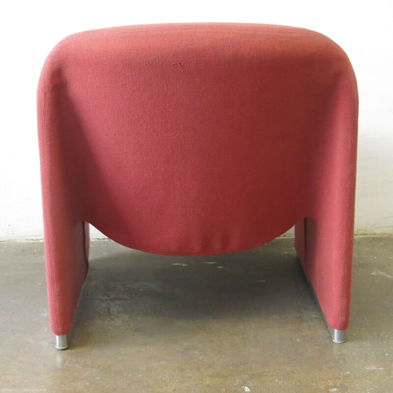 Vintage pink armchair "Alky" by Giancarlo Piretti
