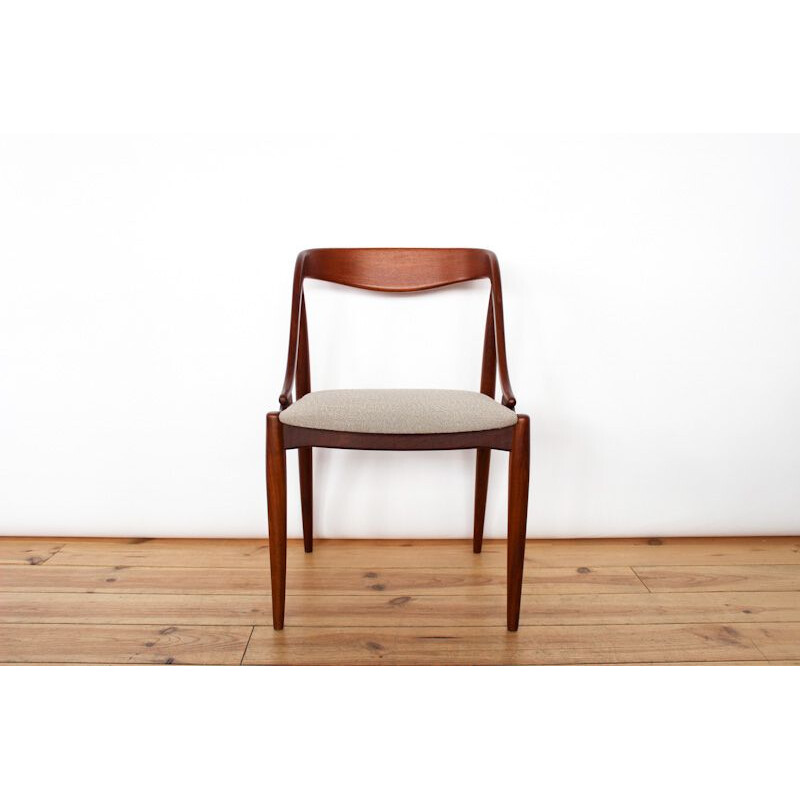 Suite de 2 chaises à repas danoises en teck par Uldim Mobelfabrik