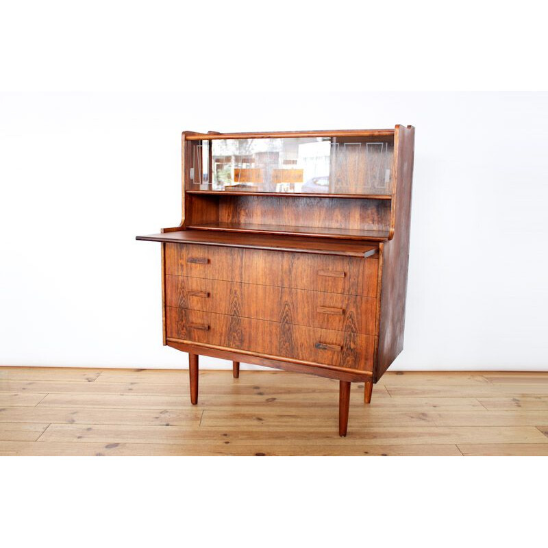 Vintage secretaire in Rio rosewood by Niels J Thorso