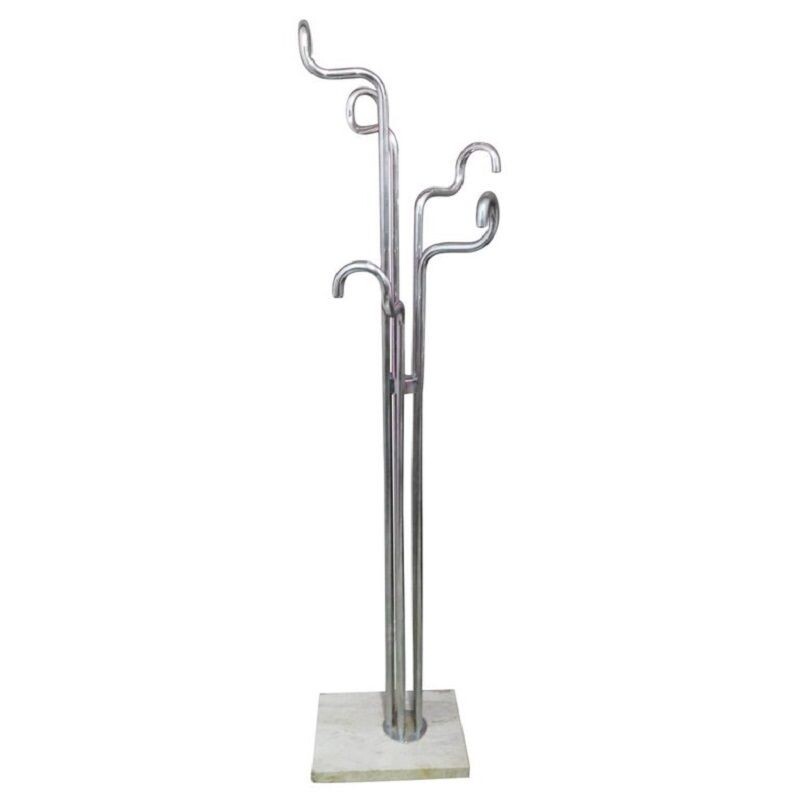 Vintage Italian coat rack with marble foot