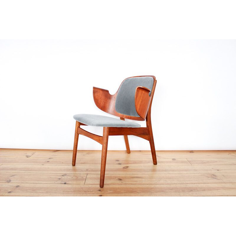 Vintage 107 grey chair in teak by Hans Olsen