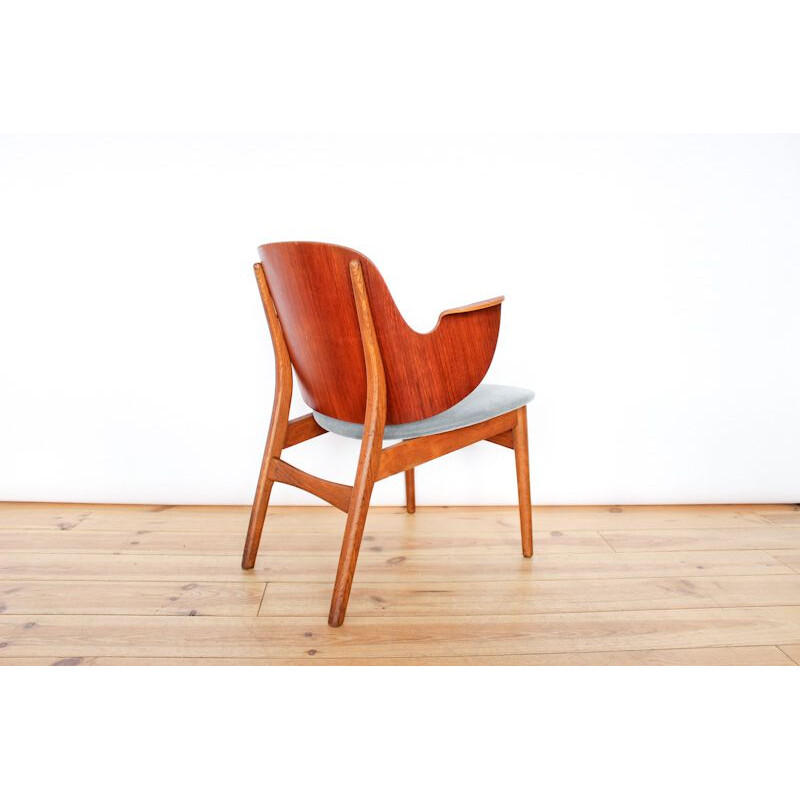 Vintage 107 grey chair in teak by Hans Olsen