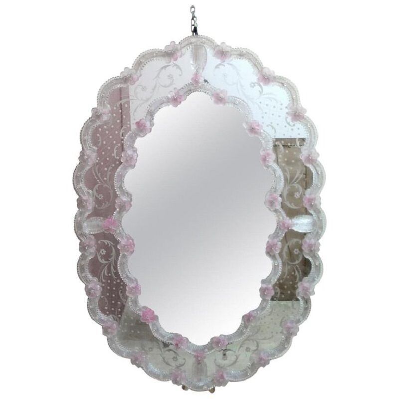 Vintage wall mirror in Murano glass