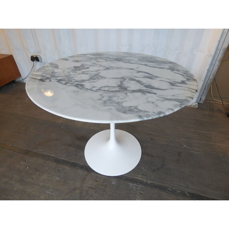 Table vintage marble arbescato 91cm for Knoll