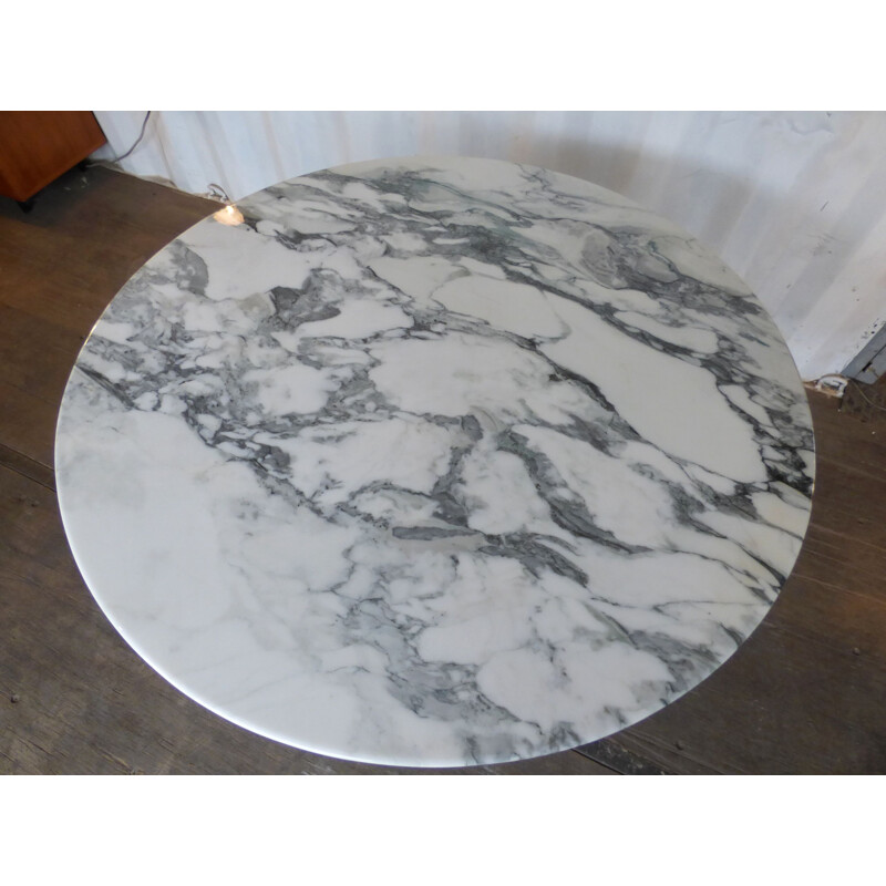 Table vintage marble arbescato 91cm for Knoll