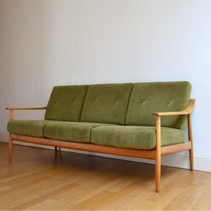 Vintage 3-seater sofa by Wilhelm Knoll