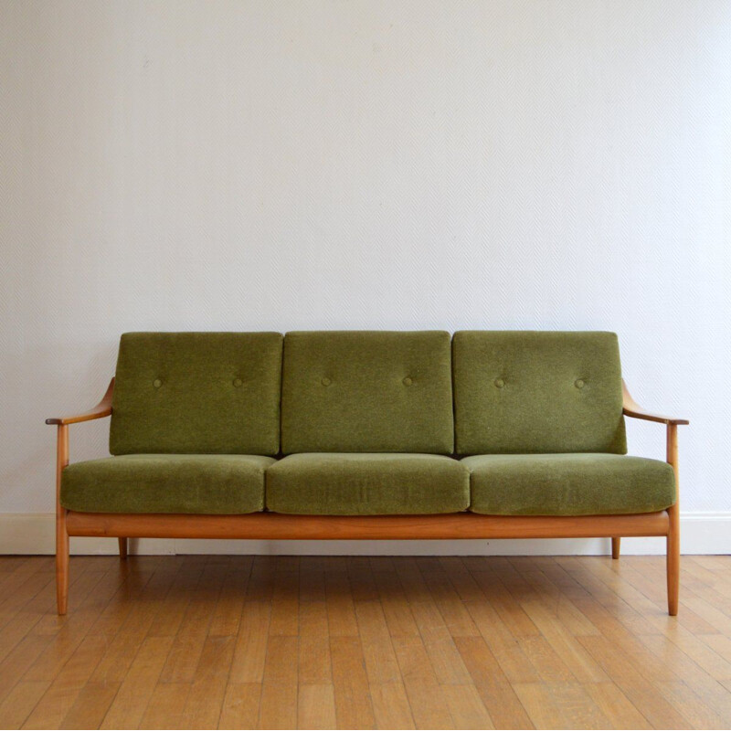 Vintage 3-seater sofa by Wilhelm Knoll