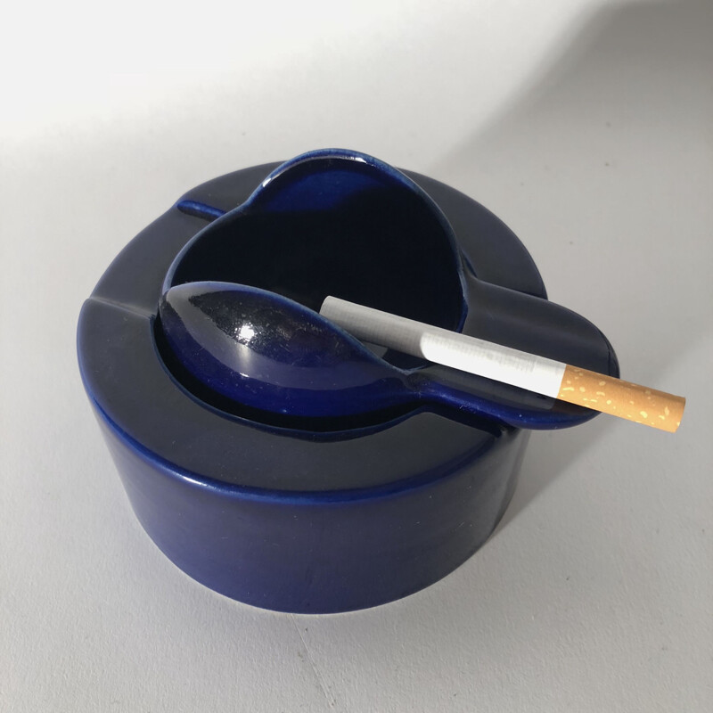 Ashtray in ceramic by Angelo Mangiarotti for Fratelli Brambilla