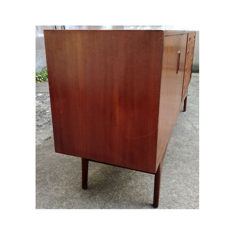 Vintage sideboard in massive teak